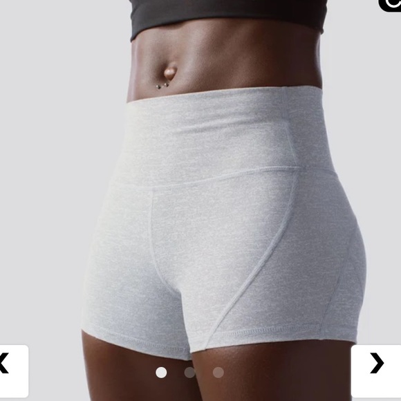 Born Primitive grey & white striped booty shorts - Picture 6 of 7